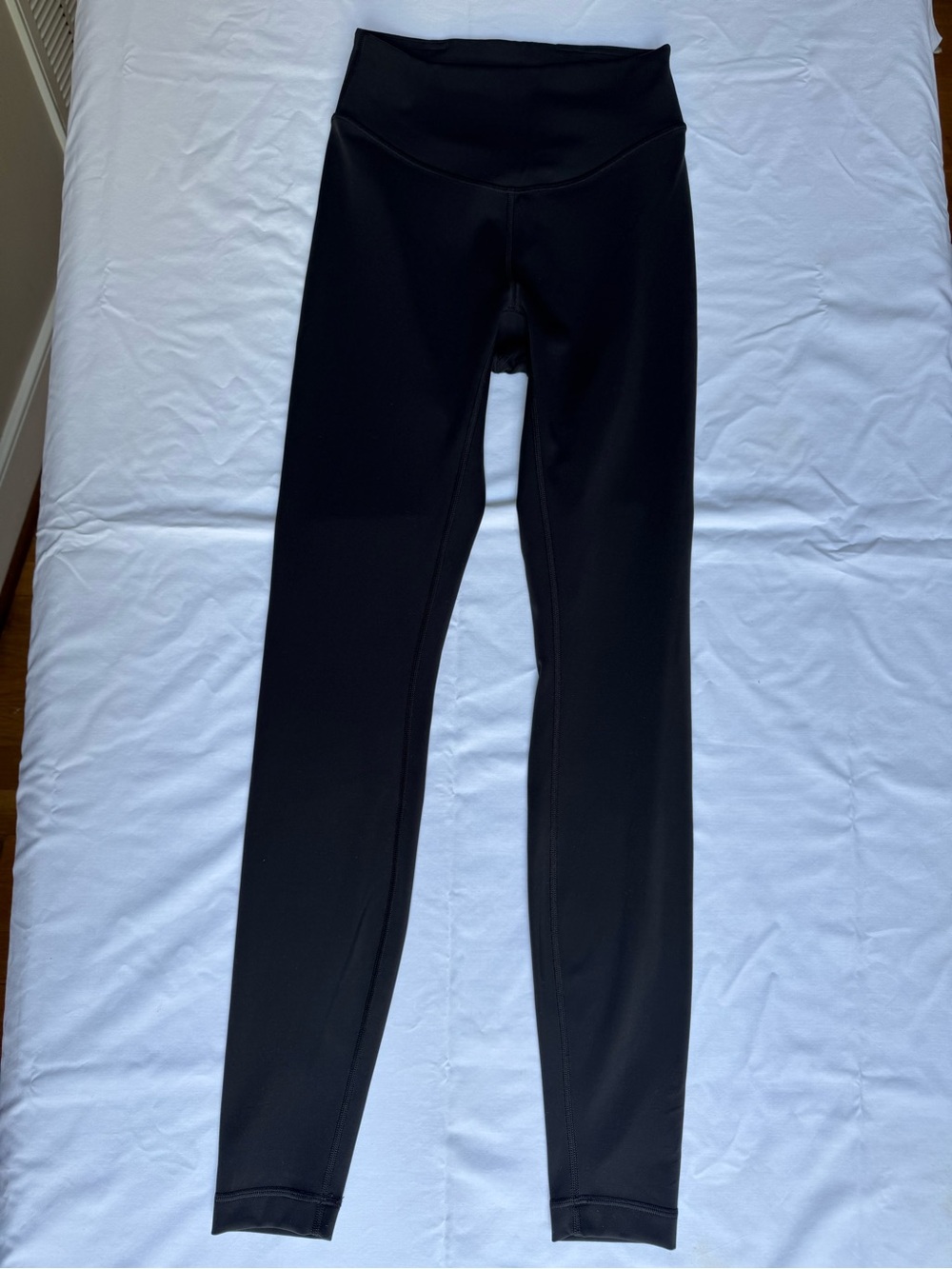 Lululemon Wunder Under SmoothCover High Rise Leggings Black LW5FUAS Size 4